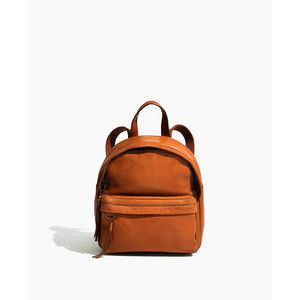Madewell Lorimer Mini Backpack Tanned Brown Italian Leather
